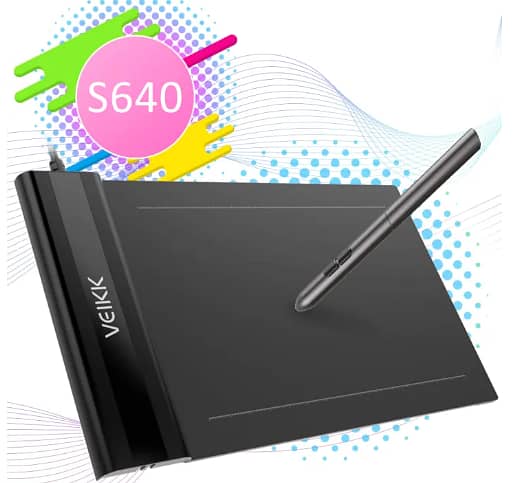 VEIKK S640 6 x 4 inch Ultra-Thin Easy Carrying Pen Tablet Graphics Dra 1