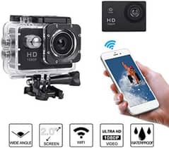 HD 1080P Sports Camera, Waterproof 140° Wide Angle LCD HD Screen,