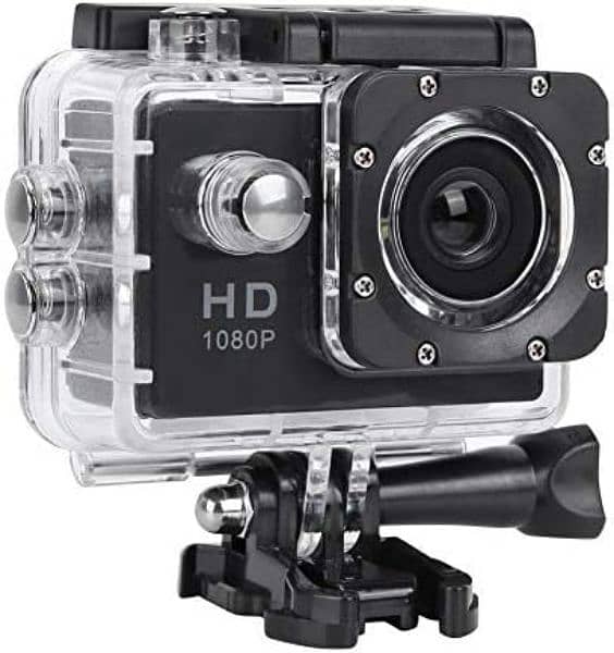 HD 1080P Sports Camera, Waterproof 140° Wide Angle LCD HD Screen, 4