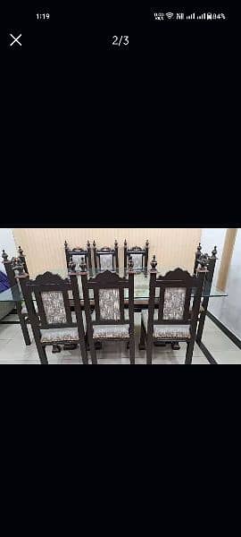 8 Chairs Pure Sheesham Dinning Table 0