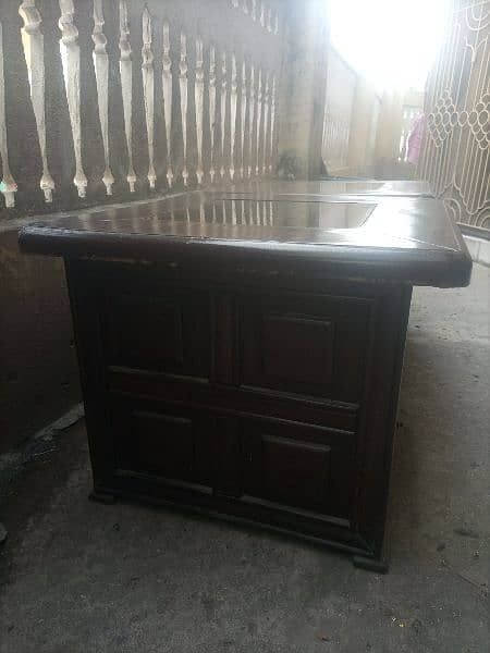 Two wooden Table and 2 wooden chair for sale 5