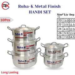 Cooking Set/NoN Stick/Metal Finish cooking Set/Cutlery in Faisalabad