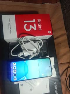 Redmi 13 8/128 gb complete box urgent sale connect OLX call me