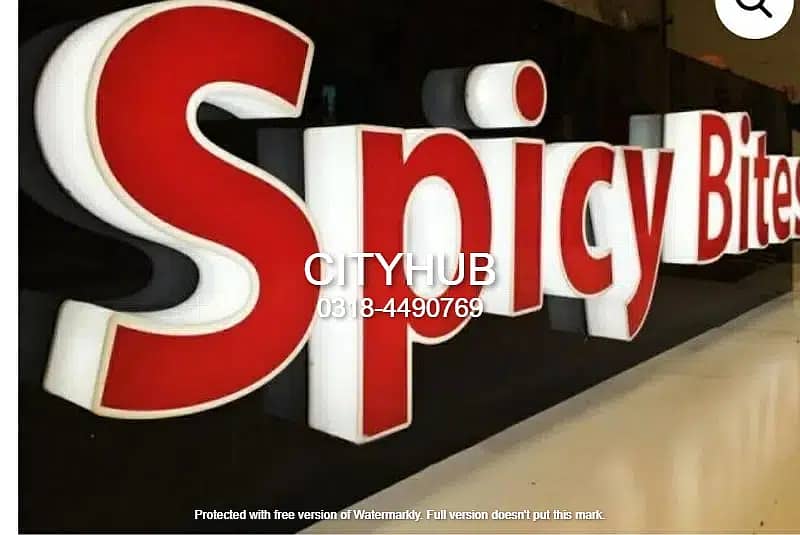 3D SignBoards  I Flex printing I Acrylic work 12