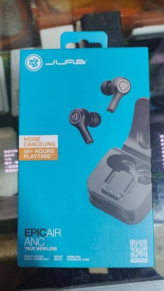 JLab Epic Air ANC First Gen True Wireless Earbuds 0