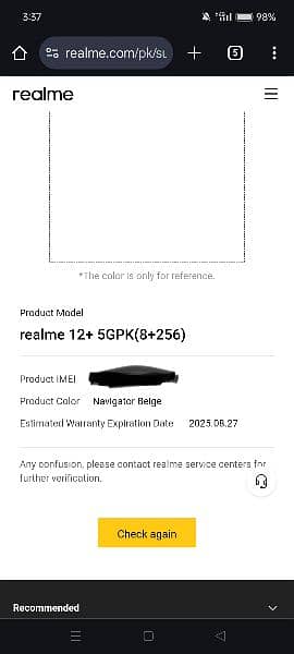 Realme 12 plus 5g 18day use 10/10 full box 5