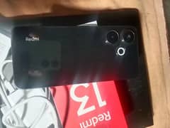 Redmi 13 8/128 gb complete box urgent sale connect OLX call me