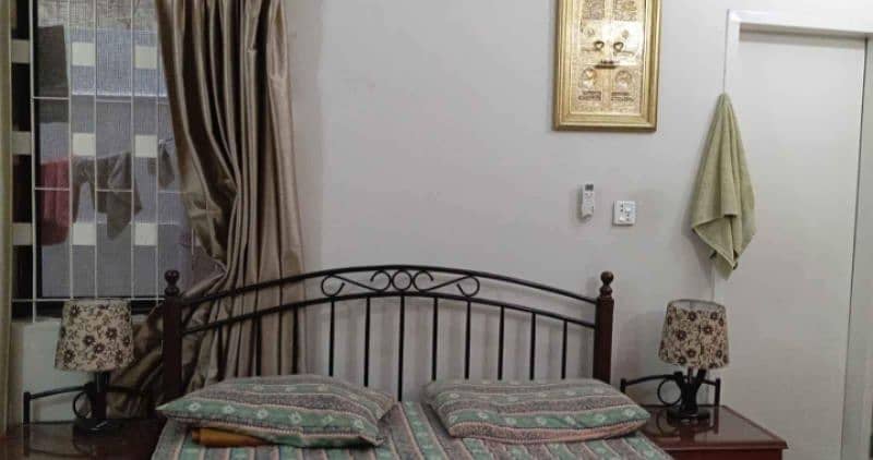 bed with side table with mattress whatsapp (03252719032) 2