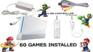 Nintendo Wii with jailbreak games loaded