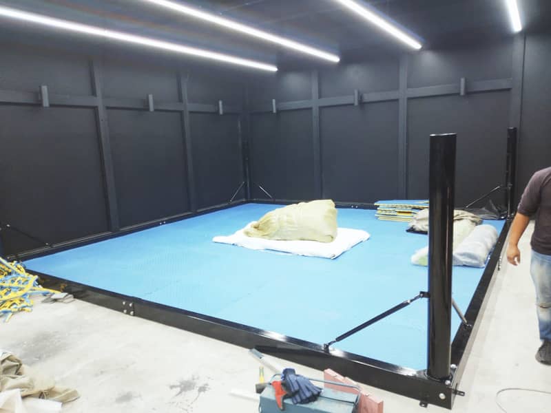 Floor Mounted boxing ring 5.5m x 5.5m.  ||  boxing ring ||  FITDEX 1