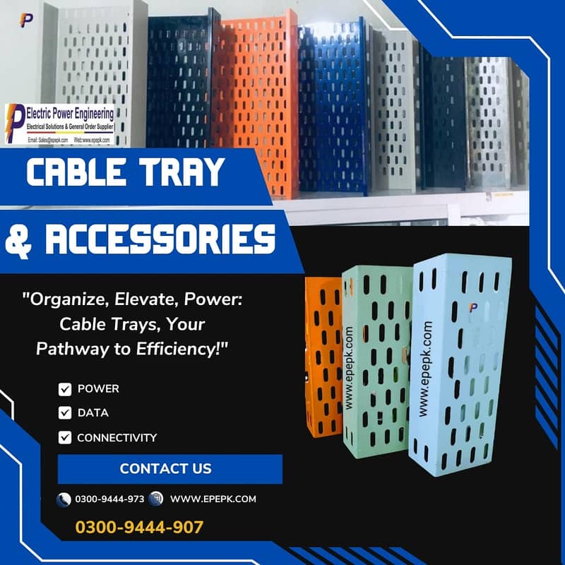 Cable Tray | Gi Cable Tray | Perforated Cable Tray | Powder Coated 3