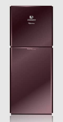 Dawlance Model # 91996 Glass Door Inverter Burgundy Double Door Refri