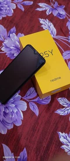 Realme C25Y with Box,Charger and handsfree