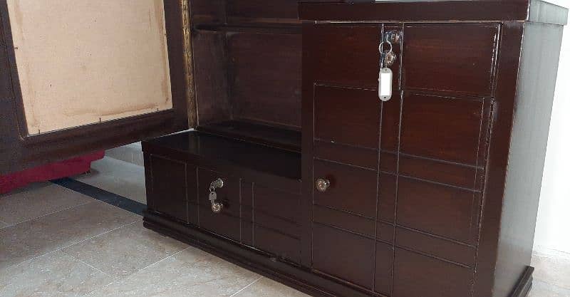 Bedroom Set Double Bed Double Door Wardroob Almari Dressing Mirror 15