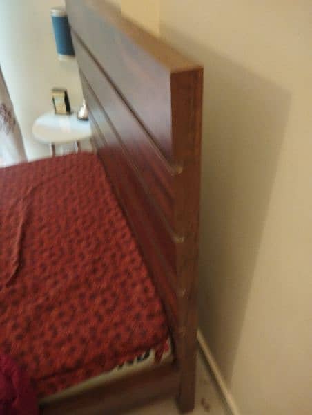 single bed brown without matress 1