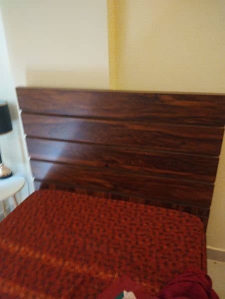 single bed brown without matress 2