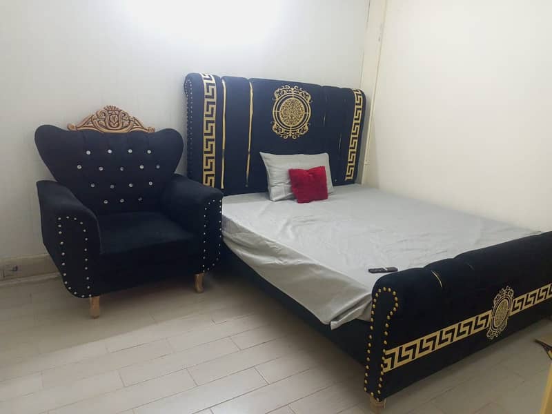 bed / 1 seater sofa / wooden furniture for sale 1