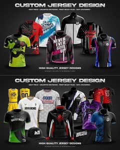 Full Sublimation shirt & Kits printing available