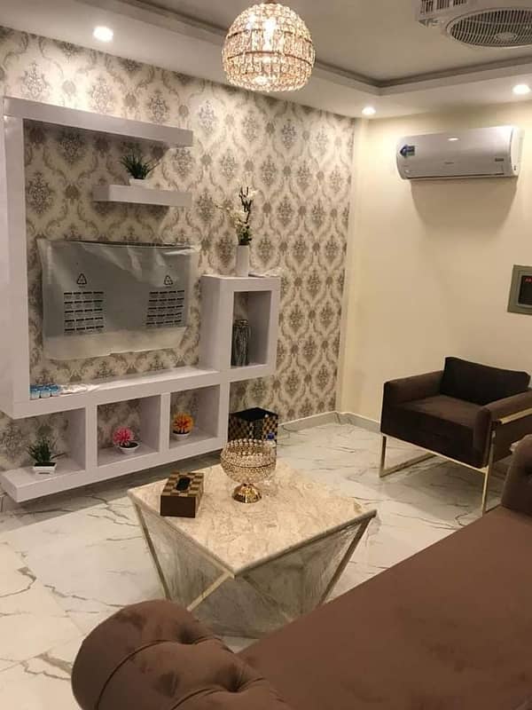 1-Bed Ready To Move Fully Furnished Flat For Rent Sector C Bahira Town Lahore 1