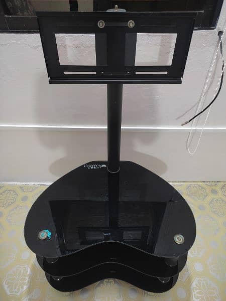 led tv table black shine 1