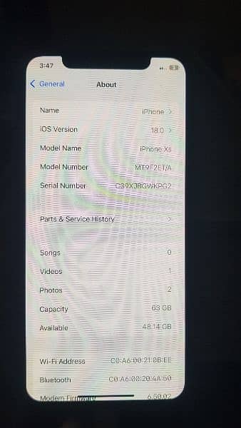 iphone xs 64gb 03097754596 non pta face id nai chalti baki k sara 2