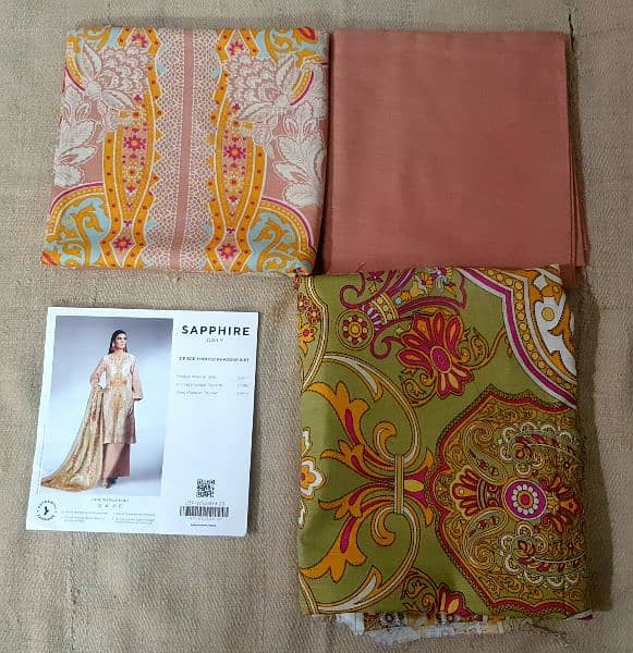 3pc printed kaddar suit unstiched 4