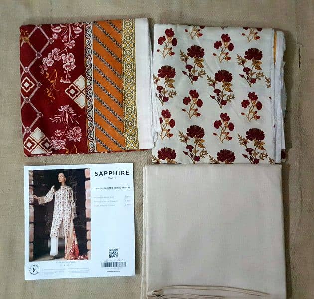 3pc printed kaddar suit unstiched 4