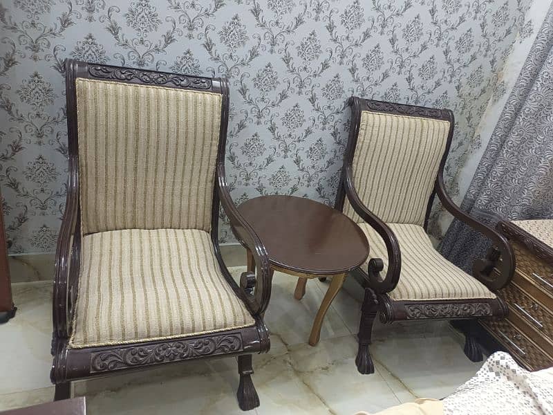 2 chair with table chiniot 0