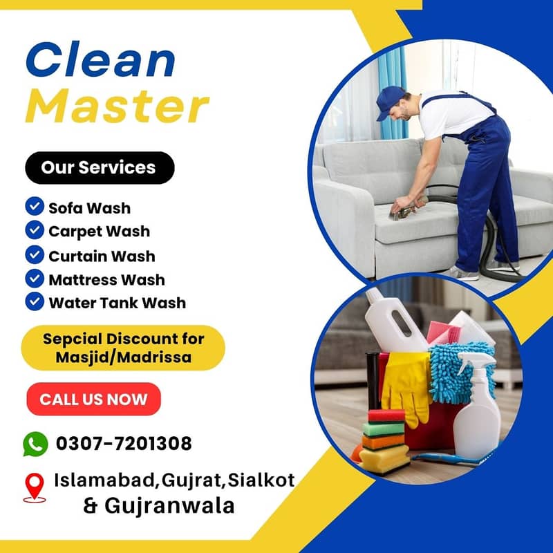 Sofa Cleaning in Gujranwala - Carpet wash - Curtains wash 2