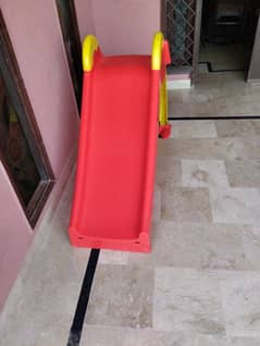 Kids red yellow slide