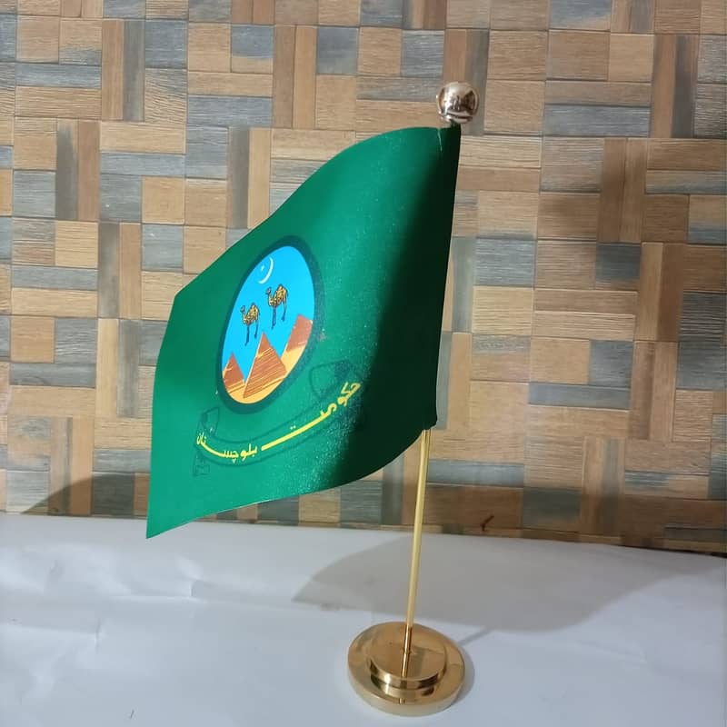 Indoor Flag with Golden Stand for Balochistan Government Office 5