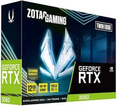 ZOTAC Gaming GeForce RTX 3060 Twin Edge 12GB GDDR6 192-bit