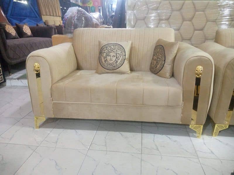 Brand New Elegant design Sofa set in a Hi quality velvet fabric stuff 18