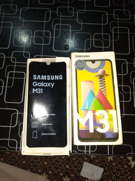 samsung m31 with box official pta 3