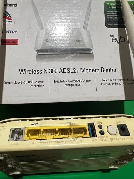 PTCL Modem Router DSL-2750U 1