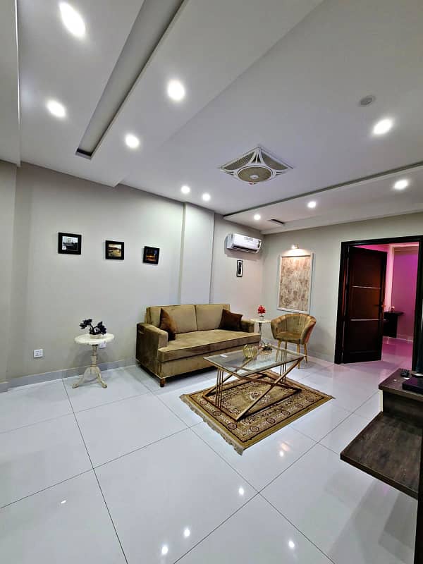 1 Bedroom VIP full furnishe flat for rent per day available in Bahia Town Lahore 7