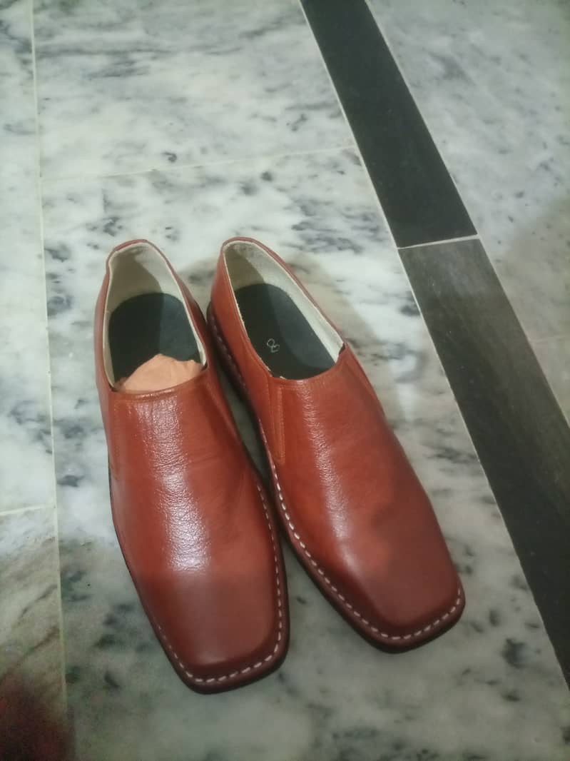 Men's leather hand made shoes Free delivery all over Rawalpindi 4