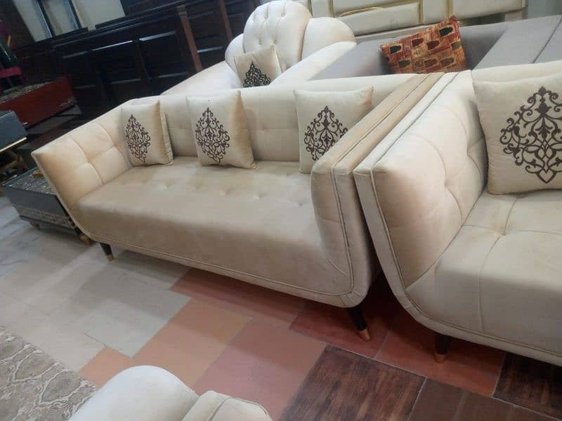 Brand New ship style sofa set in a Hi quality velvet fabric stuff 16