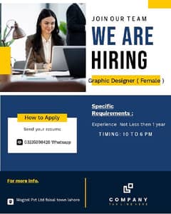 Graphic designer ( Female )