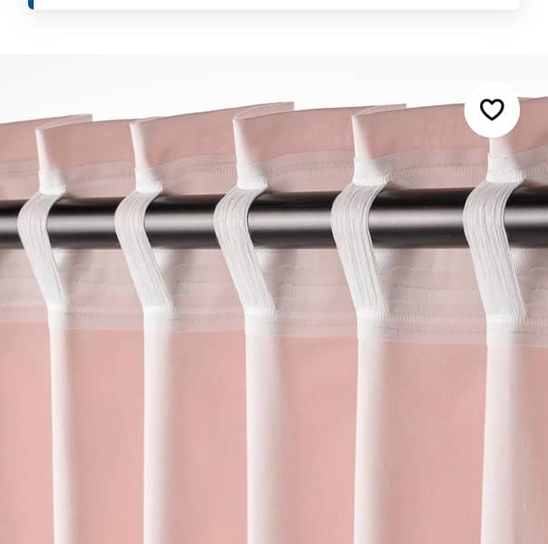 ikea blackout pink polyester curtains pair of 2 0