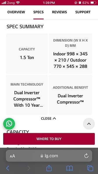 LG 18CGH 1.5 Ton Inverter . 4