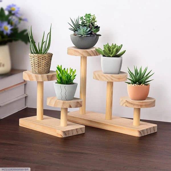 3-Tier planter wooden stand 0