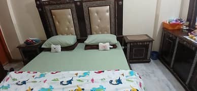 1 Bed set with metres Good Condition