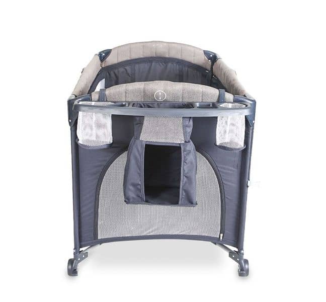 DROP SIDE PLAY PEN  plus Bed – Grey 5