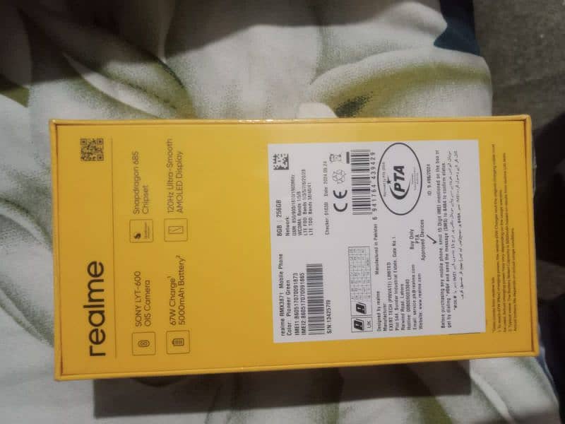 New box peck mobile realme 12 argent selling box open nhi Kiya 52000 2