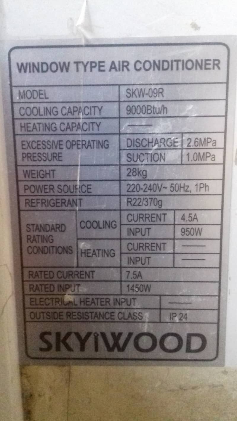 Window ac 0.75 ton 1