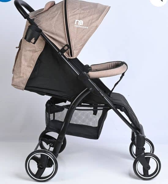 Baby Stroller  Foldable with Suspension  (Brown) 2