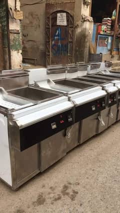 Deep fryer (16) litre Hot Plate/fryer /Display Counter SS Best quality 0