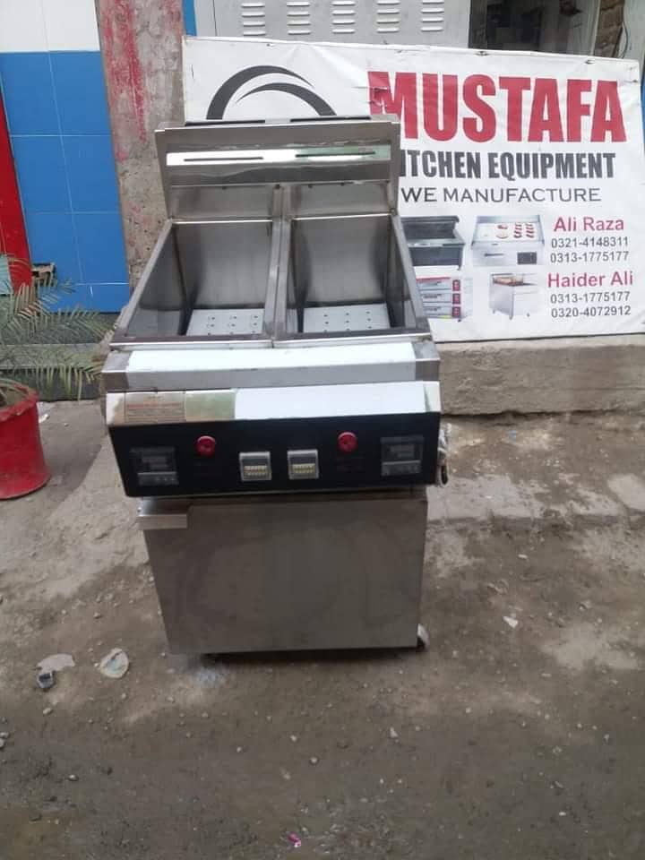 Deep fryer (16) litre Hot Plate/fryer /Display Counter SS Best quality 1