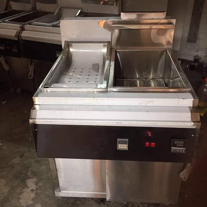 Deep fryer (16) litre Hot Plate/fryer /Display Counter SS Best quality 2